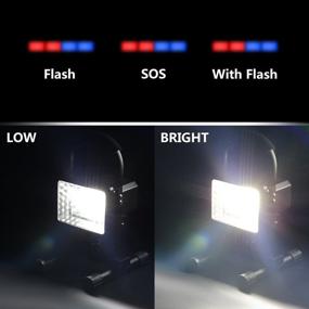 img 2 attached to High-Performance 1600LM LED Work Light, 3 Brightness Modes, IPX5 Waterproof, Portable & Versatile – Ideal for Workshop, Construction & Job Sites (Black)