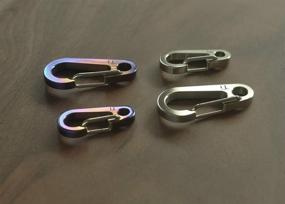 img 1 attached to SZHOWORLD® Titanium Keychain Carabiner Colorful