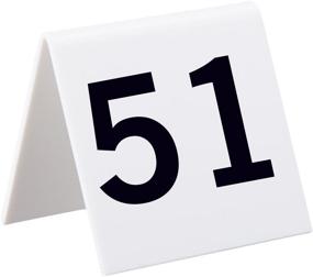img 4 attached to Alpine Industries Acrylic Numbers Numbered Event & Party Supplies for Place Cards & Place Card Holders