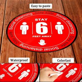 img 3 attached to 🚧 Occupational Health & Safety Products: Social Distancing Floor Decal Stickers for Effective Social Distancing