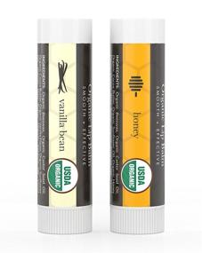 img 3 attached to Organic Honey Vanilla Lip Balm - 4 Pack | Natural Lip Moisturizer for Dry Lips | Lip Care Gifts for Women or Men | Lip Repair, Organic Chapstick