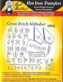 img 1 attached to 🔥 Aunt Martha's Hot Iron Embroidery Transfer: Cross Stitch Alphabet - Unleash Your Creativity!