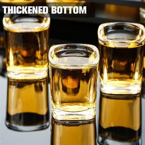 img 1 attached to 🥃 Vivimee 2.2 oz Square Shot Glasses - 30 Pack Heavy Base Bulk Set, Clear Espresso Shot Glass, Small Whiskey Shot Glasses for Vodka, Whiskey, Tequila, Espressos, Spirits & Liquors