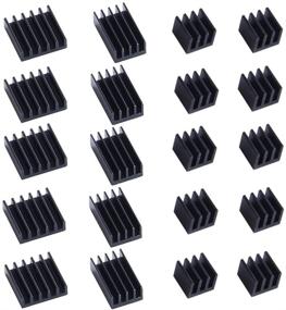 img 4 attached to 🔥 GeeekPi Raspberry Pi 4 Heatsink - Premium Aluminum Heatsinks for Efficient Heat Dissipation (5 Pack Black)