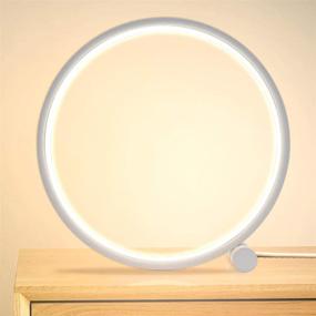 img 4 attached to 💡 Contemporary LED Table Lamp: Sleek Circular Design, Touch Control, 3 Light Colors, 9 Dimmable Brightness Settings – Perfect for Bedroom or Living Room Décor