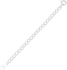 img 3 attached to Sterling Necklace Extender Removable Adjustable Beading & Jewelry Making for Jewelry Findings