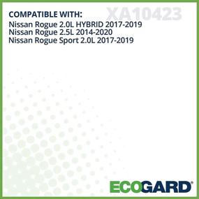 img 2 attached to 🔍 ECOGARD XA10423 Premium Engine Air Filter for Nissan Rogue 2.5L (2014-2020), Rogue Sport 2.0L (2017-2020), Rogue 2.0L HYBRID (2017-2019), Qashqai 2.0L (2017-2020)