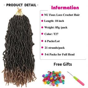 img 2 attached to Crochet Goddess Pre Looped Synthetic Braiding Hair Care