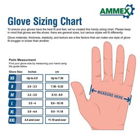 img 1 attached to 🧤 AMMEX Indigo Nitrile Exam Gloves: Latex-Free, Powder-Free, Textured, Disposable, Non-Sterile, Food-Safe - 3 Mil Thickness