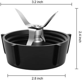 img 3 attached to 🔧 Oster Blender Replacement Kit | Blender Blade, Jar Base Cap, 2 Rubber O Ring Seal Gaskets | Aooba Accessory Refresh Kit