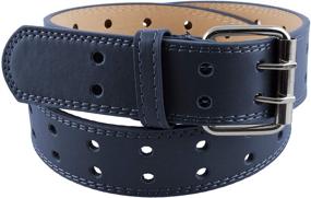 img 1 attached to 🔗 Stylish Unisex Faux Leather Two Hole Belt: Essential Men's Accessories for Belts