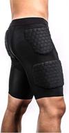 protective padded compression shorts for football, basketball, hockey & more - tuoy hip & thigh guard logo