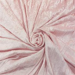 img 1 attached to 🛏️ Crushed Crinkle Velvet Blush Light Pink Metallic Crush Boho Chic Textured Glam Duvet Comforter Cover and Sham 3p Full Queen Size Bedding Set: Solid Shiny Luxury Modern Bohemian Teen Bed Bedspread Quilt