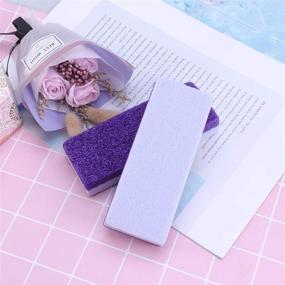 img 1 attached to 💜 Healifty Foot Exfoliating Pedicure Tool - Callus Remover Scrubber 2pcs (Purple)