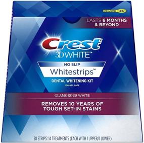 img 1 attached to Crest 3D White Glamorous White Whitestrips - Achieve a Dazzling Smile with 28 Strips (Packaging May Vary)