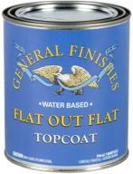 highly effective general finishes flat out flat topcoat - quart size logo