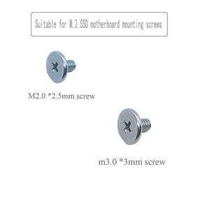 img 1 attached to 💽 30pcs PCIe NVMe M.2 SSD Mounting Screw Kit for Asus Gigabyte ASRock MSI Motherboards