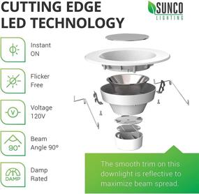 img 1 attached to 🔆 Эффективное освещение Sunco Lighting для замены ретрофитных встроенных светильников в промышленных электрических системах.