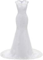 👰 lace bridal dress for wedding - mermaid bride dresses with long train logo