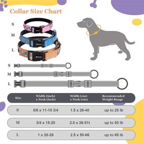img 3 attached to Adjustable Nylon Dog Collar with Safety Buckle | Soft Neoprene Padding for Small, Medium, and Large Pets - Grand Line Reflective Puppy Collar