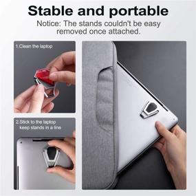 img 1 attached to 🔧 ZELMINE Portable Zinc Alloy Laptop/Keyboard Stand - Anti-Slip, Foldable, Compatible with MacBook Air/Pro, Lenovo, Dell XPS, HP, 10-15.6 Inches