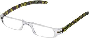 img 1 attached to 🤓 Camouflage Slim Vision Rimless Reading Glasses by Fisherman Eyewear