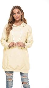 img 2 attached to 👗 Famulily Womens Oversized Hoodie: Extra Long Hooded Tunic Sweatshirt with Pockets - Ultimate Style and Comfort for Women