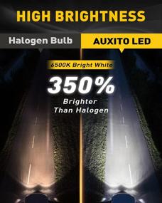 img 3 attached to 🔆 AUXITO H8 H9 H11 LED Bulb - 350% Brighter, 6500K Cool White, Easy Plug & Play Installation, Pack of 2