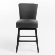 🪑 christopher knight home 41.25" tracy fabric swivel barstool - dark charcoal color logo