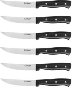 img 1 attached to 🍴 Cuisinart C77TR-S6SK Triple Rivet Collection 6-Piece Steak Knife Set,Black: Crafted Precision for Exceptional Dining Experience