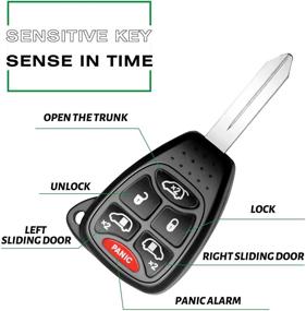 img 1 attached to 🔑Высококачественный брелок VOFONO Keyless Entry для Chrysler/Dodge (2004-2007) - комплект из 2 шт. | Артикул: M3N5WY72XX