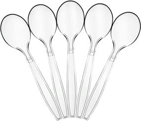 img 4 attached to Plasticpro Heavyweight Disposable Plastic Spoons: Reliable Food Service Equipment & Supplies