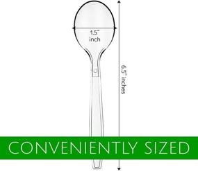 img 3 attached to Plasticpro Heavyweight Disposable Plastic Spoons: Reliable Food Service Equipment & Supplies