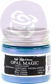 img 1 attached to Продукт Prima Marketing Inc. Finnabair Art Alchemy-Opal Magic Акриловая краска-Blue-Violet: Изысканный мерцающий и прозрачный оттенок.