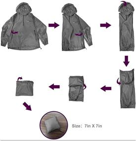 img 1 attached to EZRUN Waterproof Windbreaker Lightweight Packable Women's Clothing for Coats, Jackets & Vests