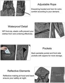 img 2 attached to EZRUN Waterproof Windbreaker Lightweight Packable Women's Clothing for Coats, Jackets & Vests