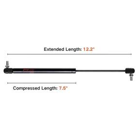 img 3 attached to 🔧 High-Quality PAMAGOO Gas Struts - Set of 2 | 12 inch C16-11028 C1611028 | Strong 40 lbs Support | Ideal for Camper Shell, Side Window, Truck Tool Box