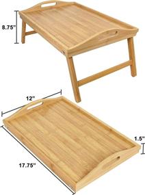 img 3 attached to Greenco Bamboo Foldable Breakfast Serving Food Service Equipment & Supplies