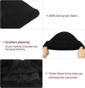 img 1 attached to 🧣 DTBG Winter Hat and Gloves Set: All-in-One Warm Beanie, Knit Gloves, and Soft Scarf for Men