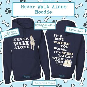 img 3 attached to 🐶 Stay Stylish and Show Your Love for Dogs with the Dog is Good Unisex Never Walk Alone Hoodie!