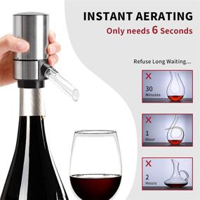 img 3 attached to 🍷 Enhance your Wine Experience with the Electric Wine Aerator Pourer and Dispenser Pump