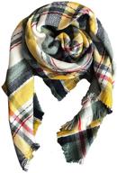 🧣 детский унисекс стильный теплый плед-шарф с рисунком - великолепный платок-шаль, jastore логотип