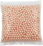 💎 inspirelle 1100pcs champagne undrilled abs pearls: versatile vase fillers, makeup beads, and table scatter for home wedding decoration logo