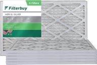🌬️ enhance air quality with filterbuy 12x30x1 pleated furnace filters for efficient filtration logo