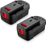 🔋 powerextra 2-pack 3.7ah 18v hpb18 replacement battery – compatible with black and decker hpb18 hpb18-ope 244760-00 a1718 fs18fl fsb18 firestorm 18 volt battery логотип