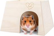 🏡 cozy hideaway for dwarf syrian hamsters, gerbils, mice, rats, degus & more: niteangel woodland small animal hideout logo