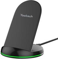 🔌 yootech wireless charger qi-certified 10w max charging stand for iphone 13/12/11 and galaxy s21/s20/note 10 – no ac adapter logo