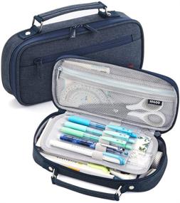 img 4 attached to 🖊️ EASTHILL Big Capacity Pencil Case: Perfect Organizer for Girls, Boys, Teens in College, School, and Office