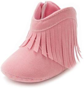 img 4 attached to BiBeGoi Moccasins Non Slip Newborn Prewalker Apparel & Accessories Baby Boys