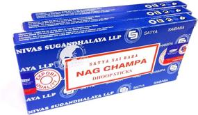 img 1 attached to 🌿 Nag Champa Dhoop Incense Sticks and Holder: 3 Boxes (30 Sticks) for a Soothing Aromatic Experience!